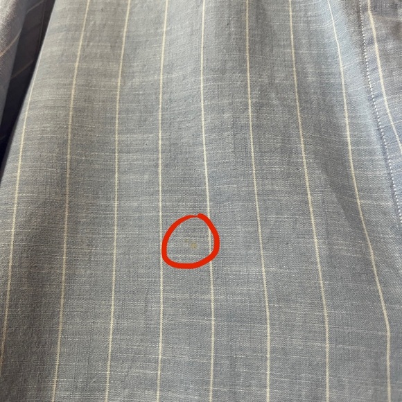 Frank & Eileen | Eileen Relaxed Button Up Shirt Striped Italian Cotton Size M - Picture 5 of 12